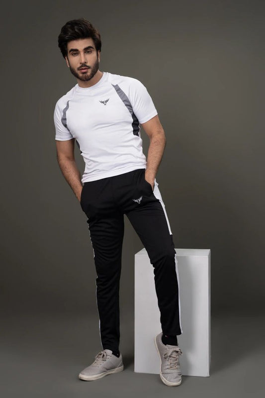 2 pcs men's Jersey printed track suit